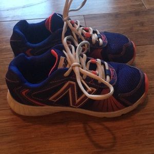Girls New Balance tennis shoes.  Size 2.